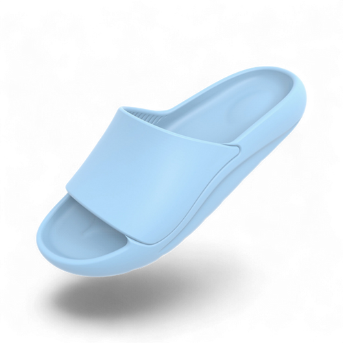 Arch-supporting shock-absorbing slippers