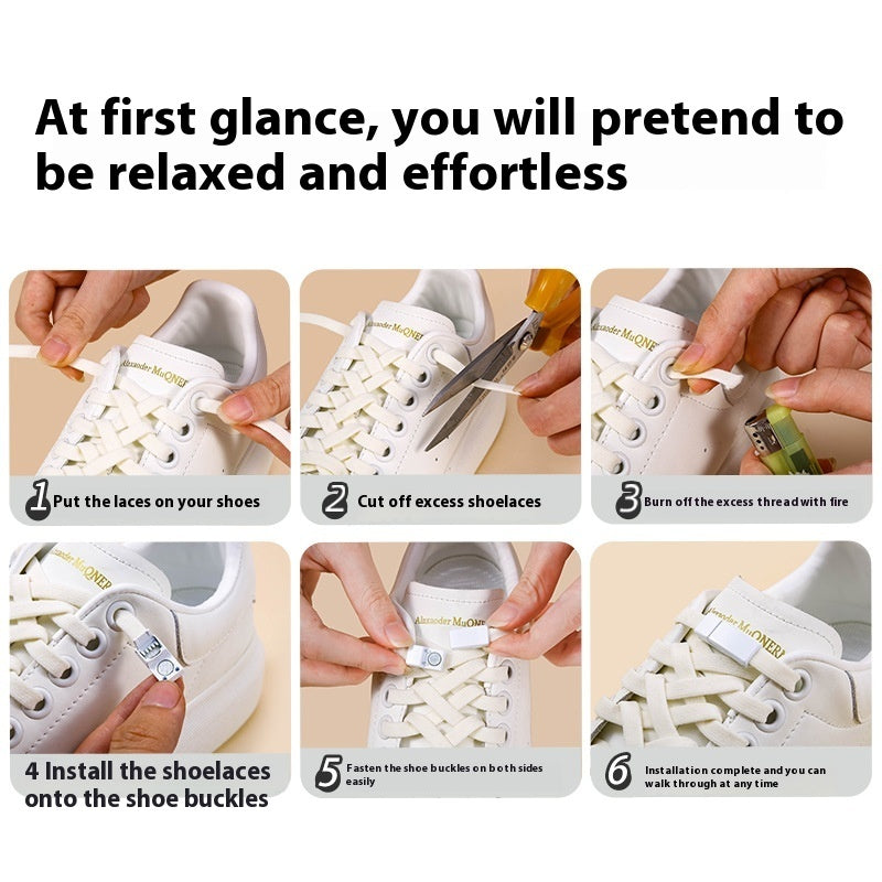 Magnetic buttons shoelaces - Buy one get one free