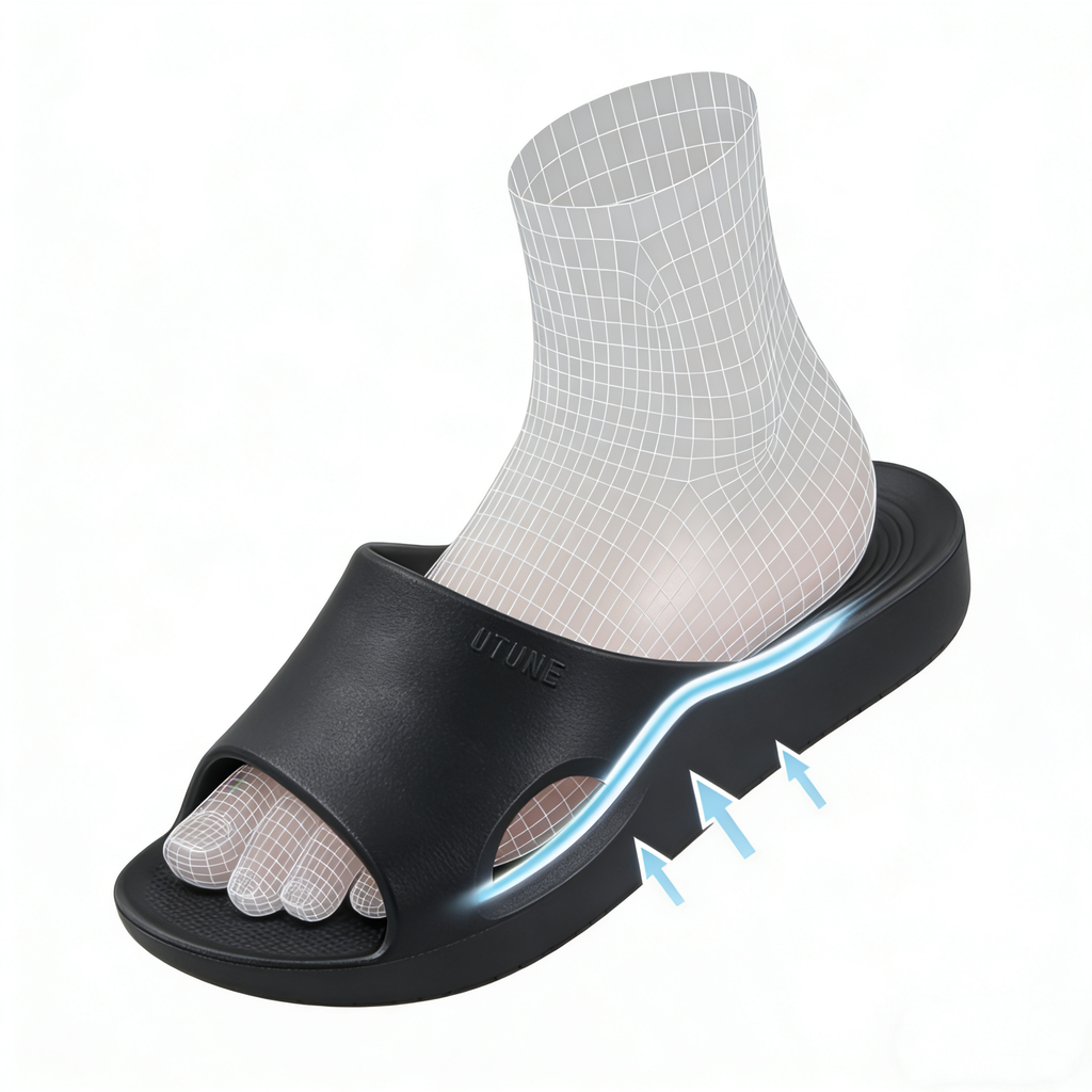 Arch-supporting EVA anti-slip slippers